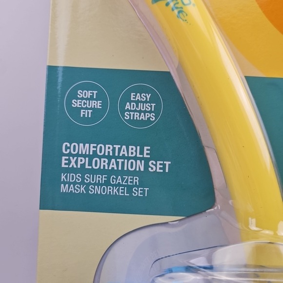 Speedo Comfortable Exploration Set Kids Age 3-8 Mask Snorkel Set New Sealed - Picture 3 of 11